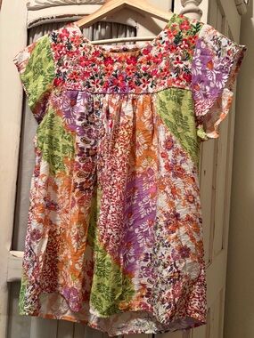 Savanna Jane Multicolor Floral Patchwork Dress